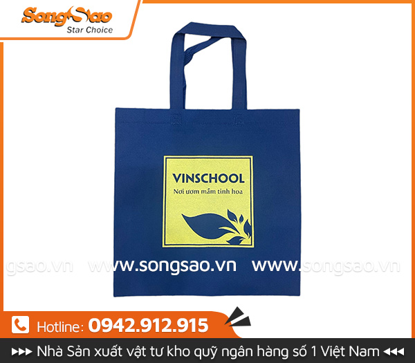 Túi vải không dệt phẳng quai rời